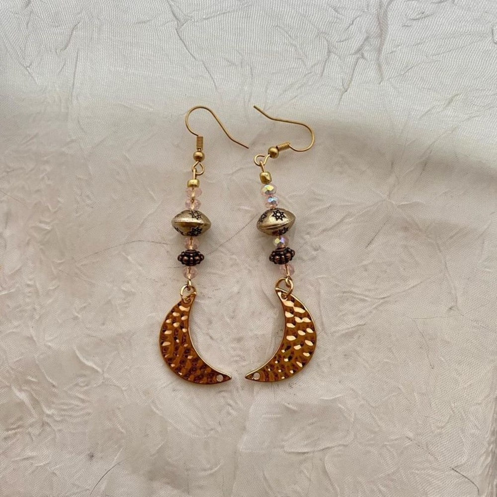 Handmaid moon earrings
